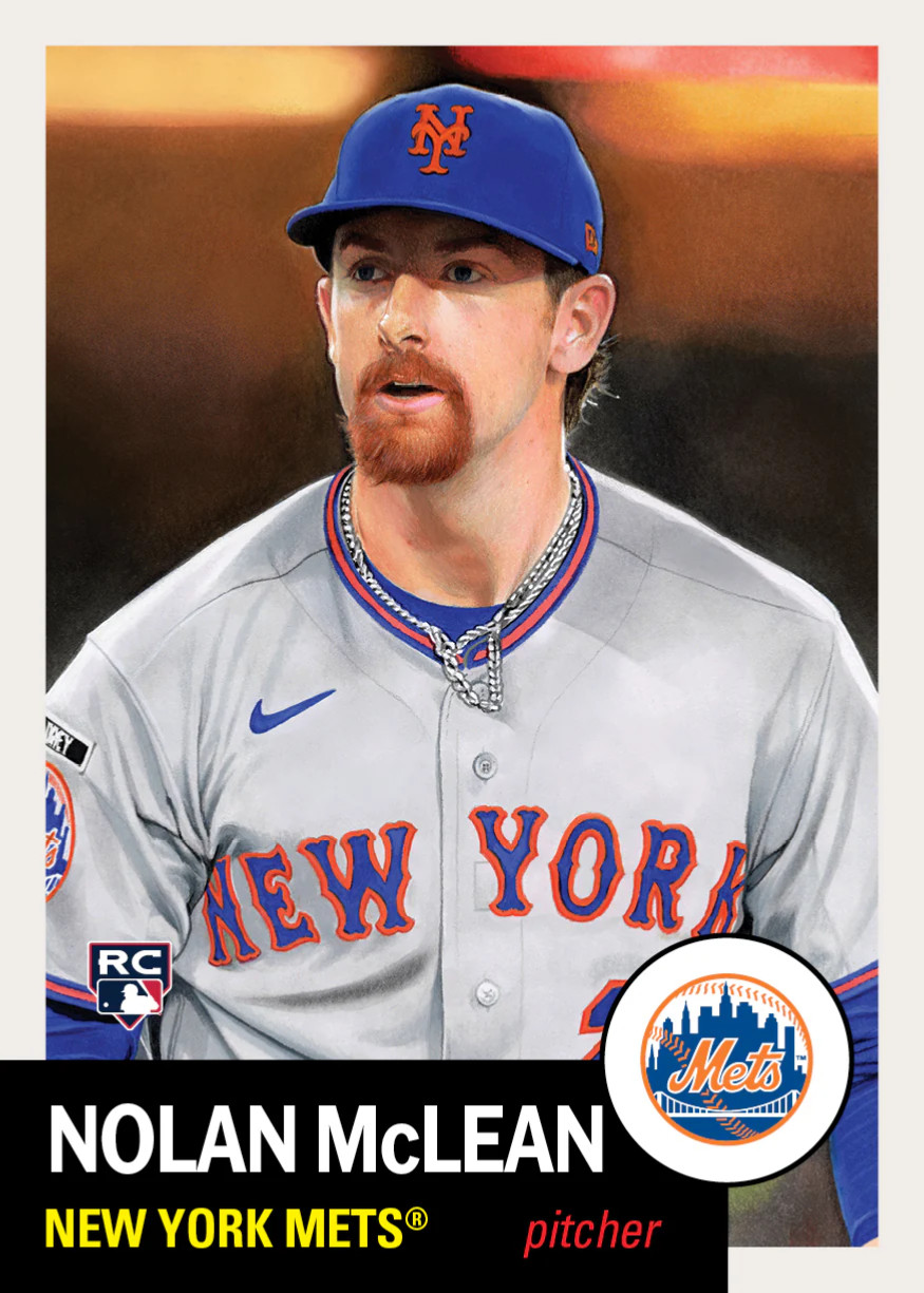 2026 Topps Living Set Card 928 Nolan McLean – Rookie – Only 25 Cents Shipping!