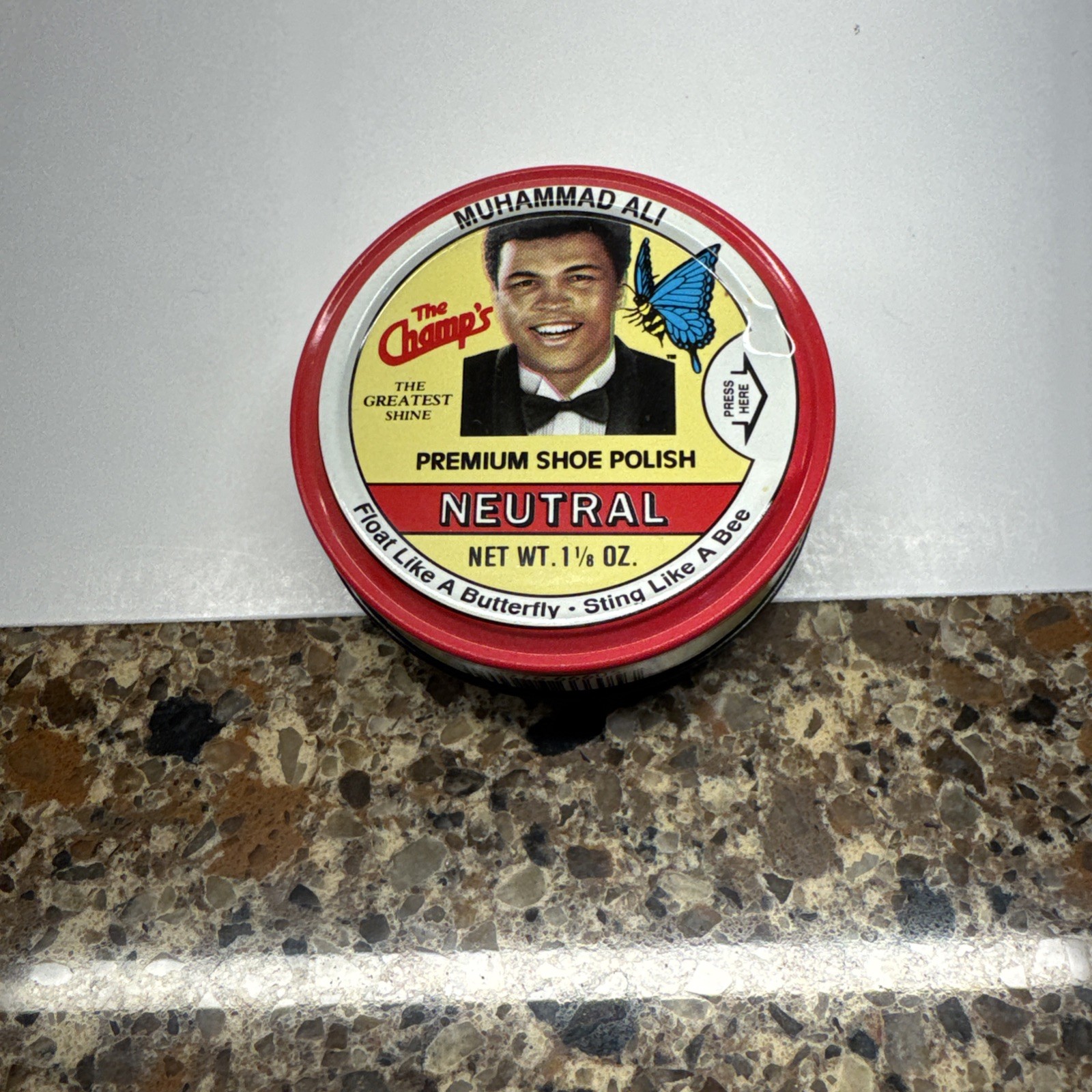 Muhammad Ali “The Champs” Premium Neutral Shoe Polish 1 1/8 Oz.