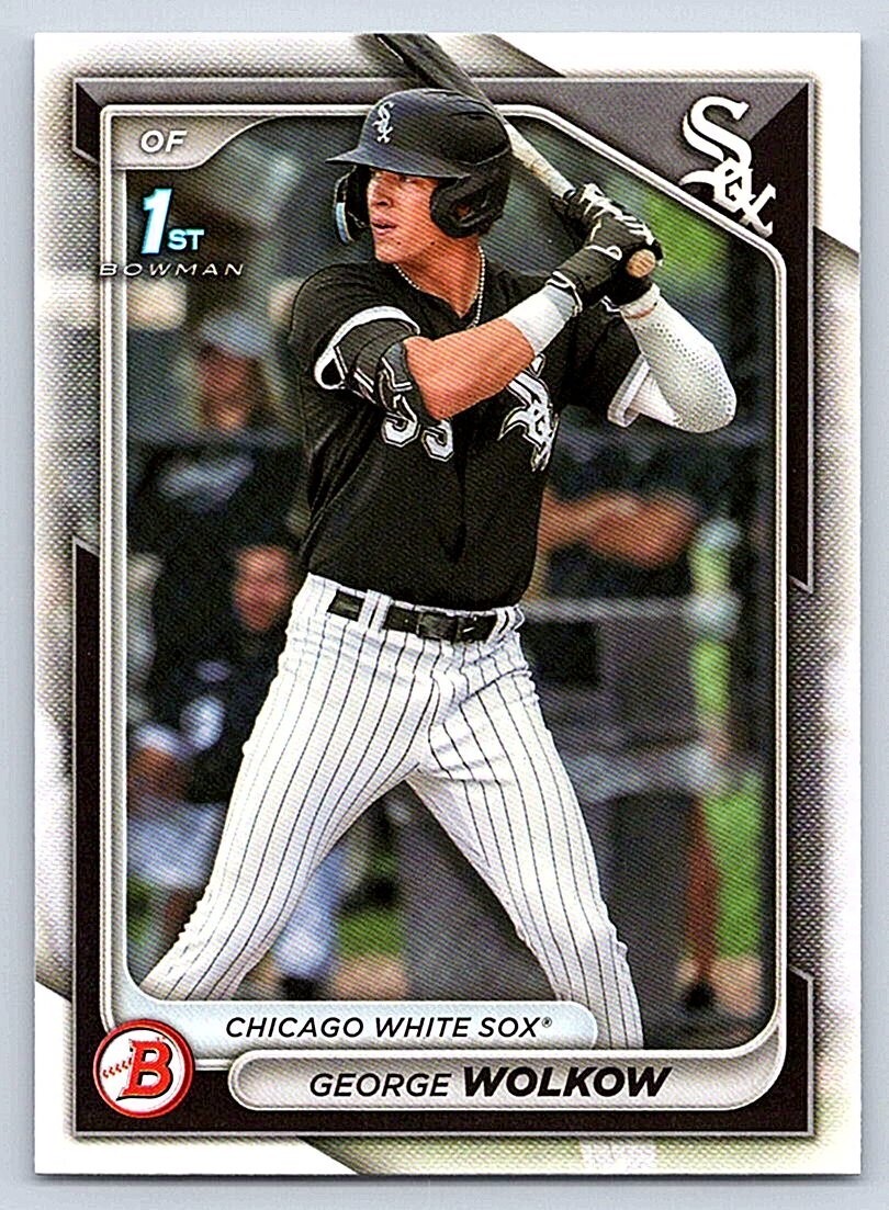 GEORGE WOLKOW WHITE SOX RC 1st card 2024 BOWMAN PROSPECTS #BP-144