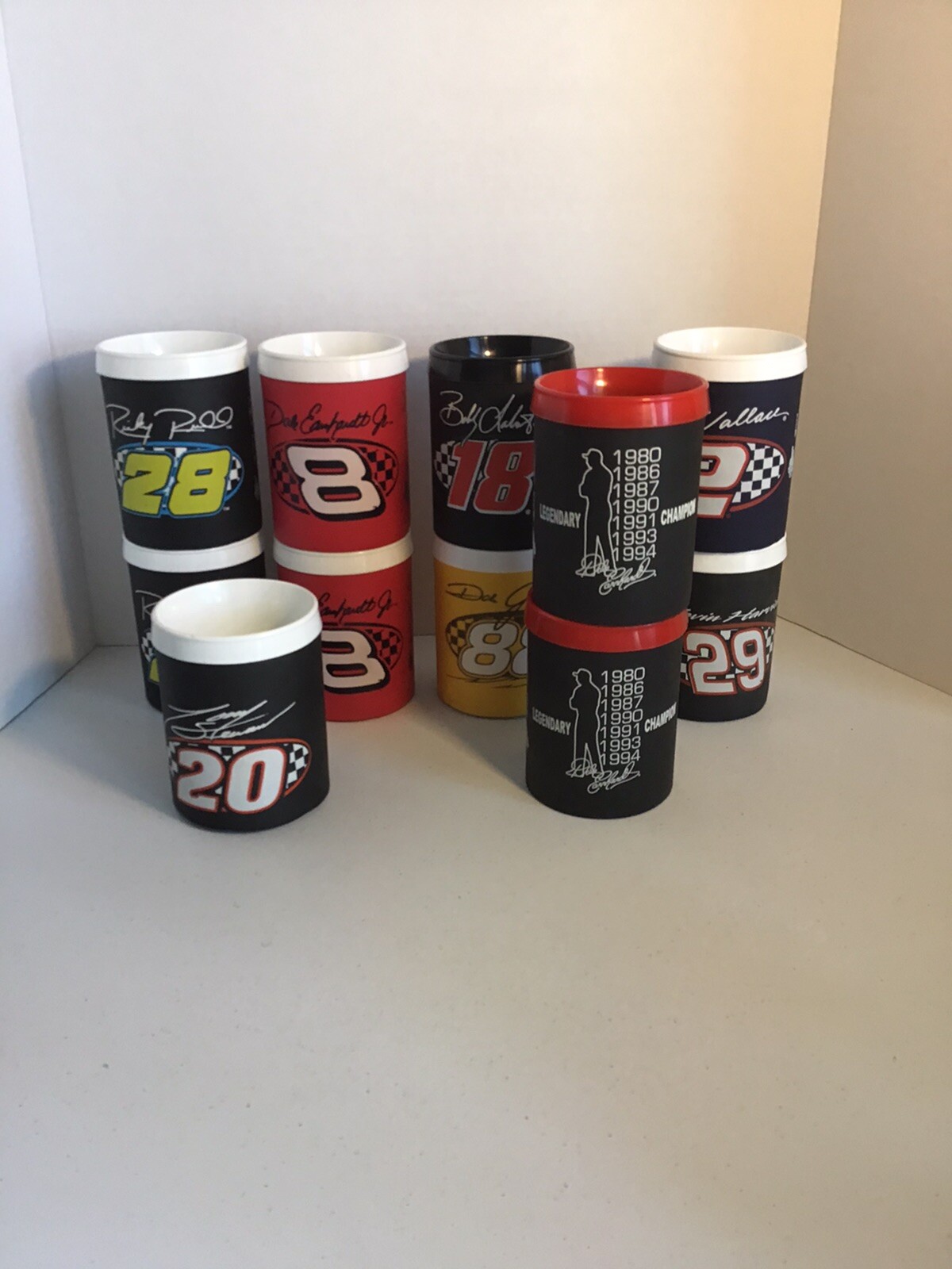 (11) NASCAR 4.5in Driver Mugs Lot