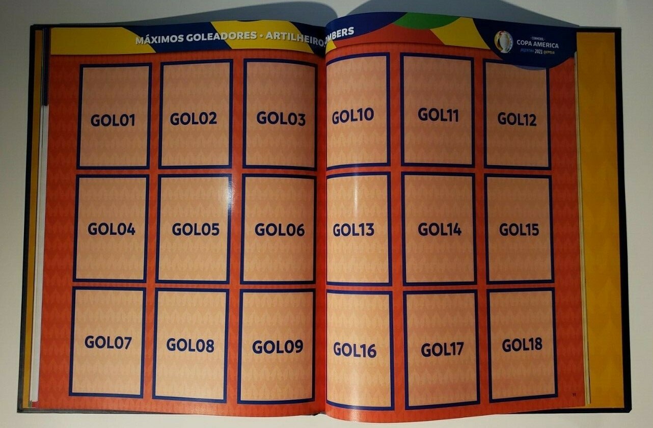 PANINI COPA AMERICA 2021 EMPTY HARDCOVER ALBUM