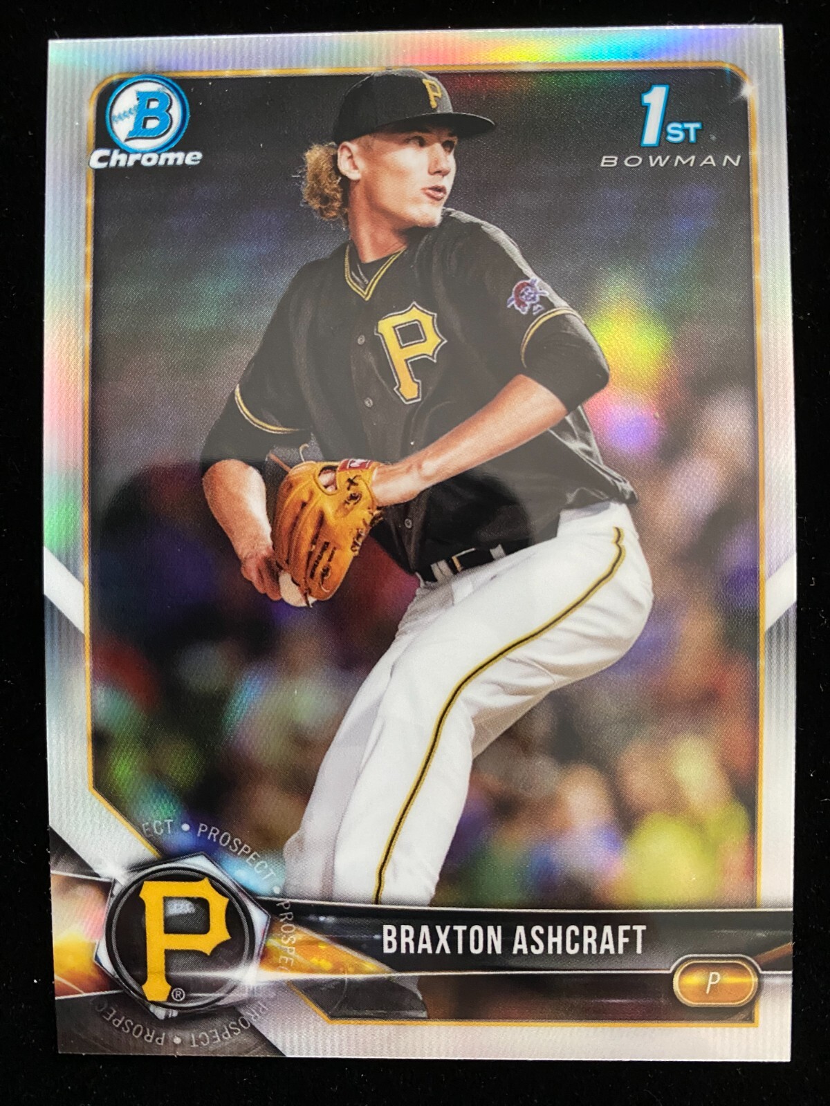 2018 Bowman Chrome Draft BRAXTON ASHCRAFT 1st Rookie REFRACTOR Pirates RC SP QTY