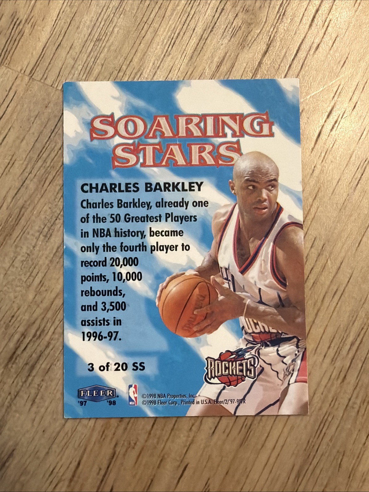 Charles Barkley 1997-98 Fleer Soaring Stars #3 SS Houston Rockets