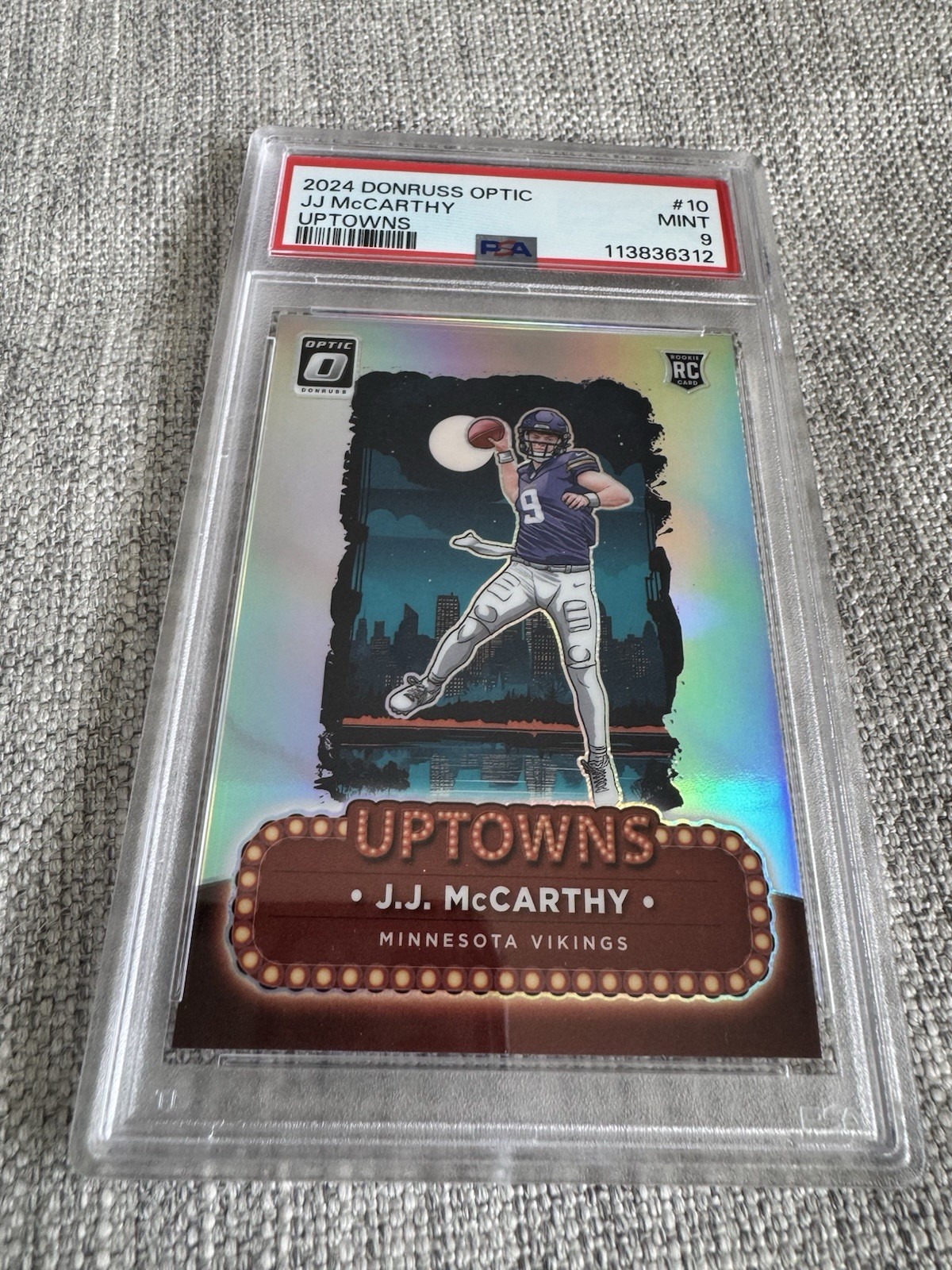 2024 Panini Donruss Optic – Uptowns J.J. McCarthy #10 (RC)