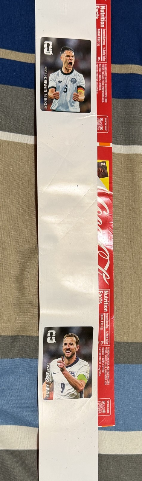 COMPLETE UNCUT ROLL: 2026 World Cup Coca Cola – Panini Soccer Stickers-set of 12