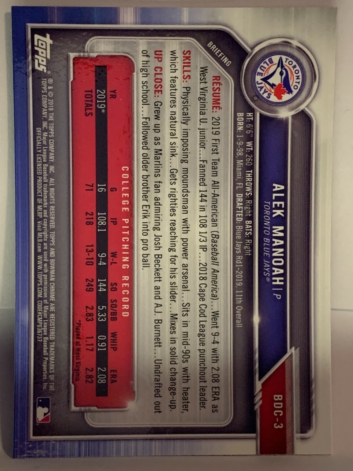 2019 Bowman Draft Chrome – Vet and 1st Bowmans RC – You Pick #BDC1-BDC200 (a123)