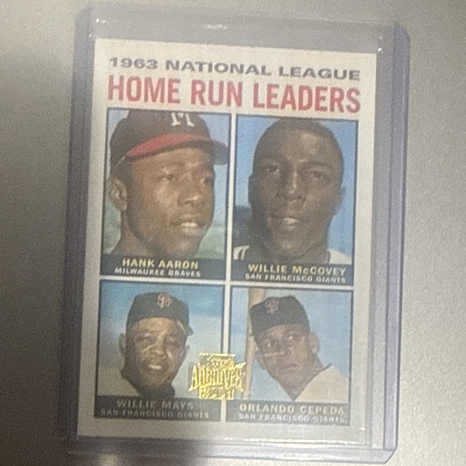 1964 NL Home Run Leaders Hank Aaron Willie McCovey Willie Mays Orlando Cepeda