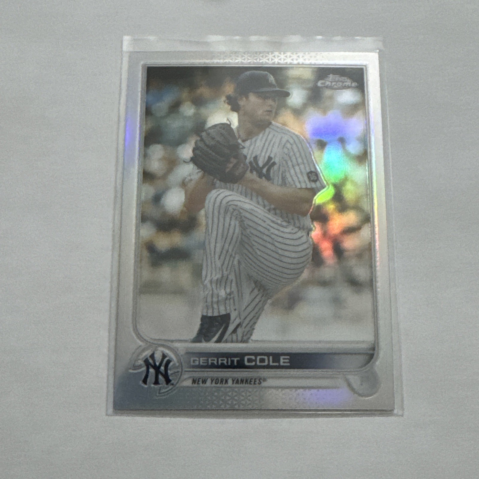 2022 Topps Chrome #179 Gerrit Cole Refractor – New York Yankees