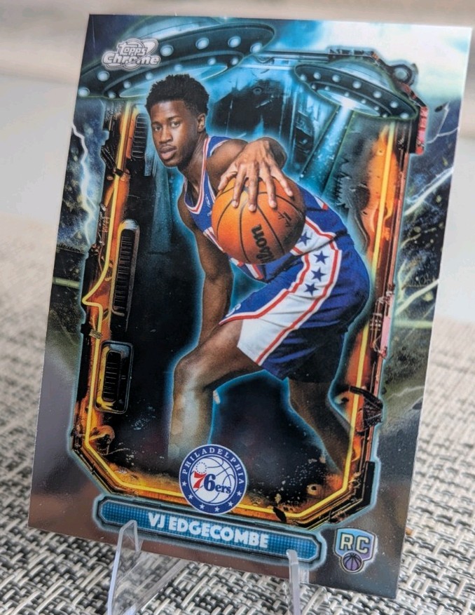 VJ Edgecombe Extraterrestrial Talent RC 2025-26 Topps Cosmic Chrome ET-15 76ers