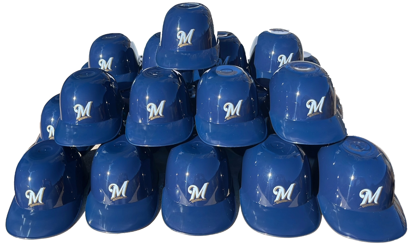 ⚾ Milwaukee Brewers MLB Rawlings Mini Ice Cream Snack Helmet 24 Pack