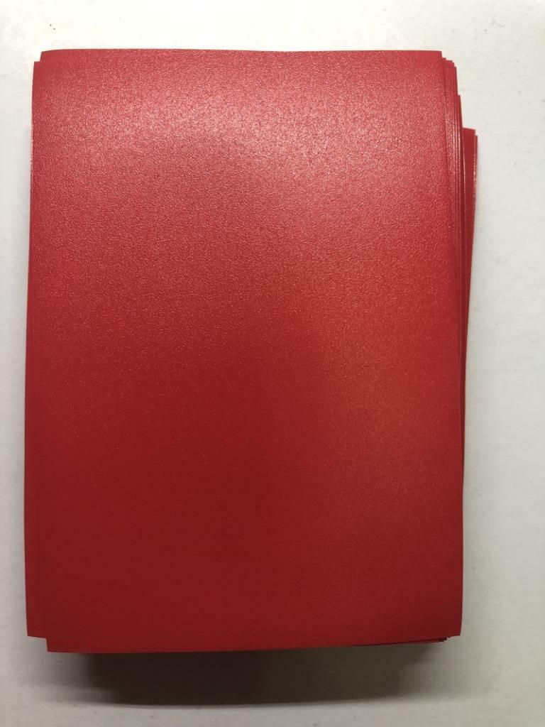 Lenayuyu 300pcs Red Deck Protector Standard MTG Card Sleeves 66x91mm Glossy