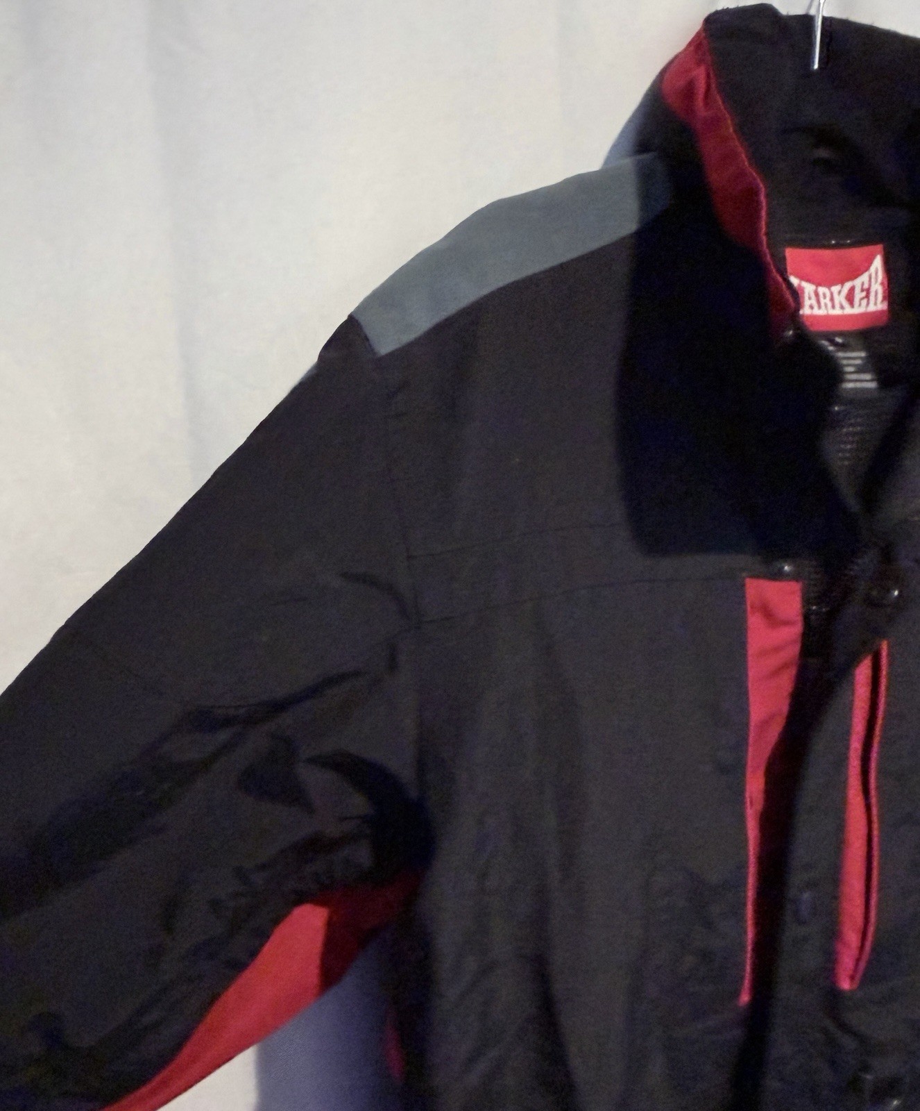 Y2K MARKER 2002 Winter Olympics Jacket Salt Lake City Snow Ski Black VTG Mens S