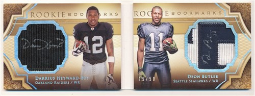 2009 UPPER DECK EXQUISITE HEYWARD-BEY BUTLER AUTO BOOKLET MEMORABILIA 15/50