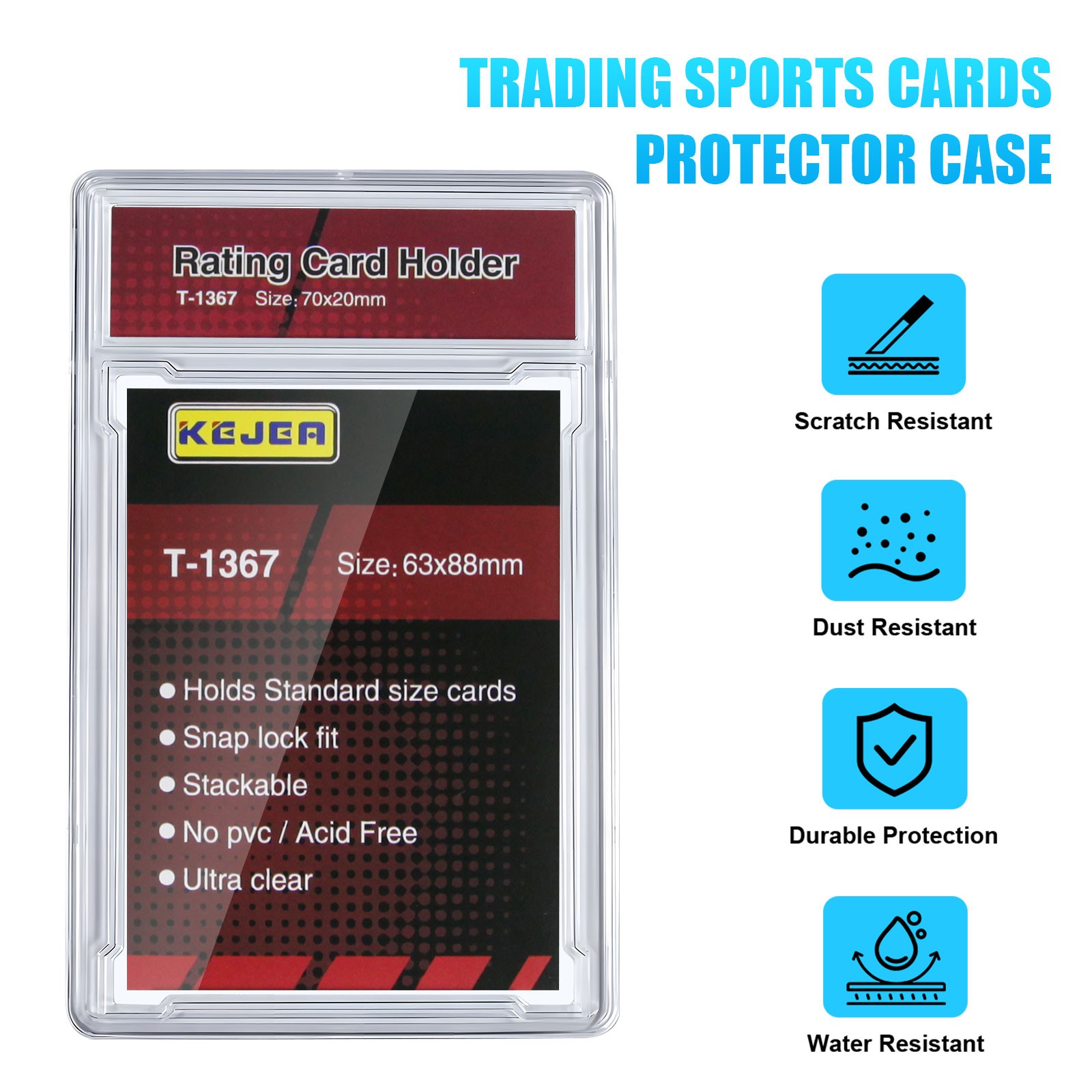 5-50Pcs Card Collection Display Brick Rating Card Brick Storage Card Holder
