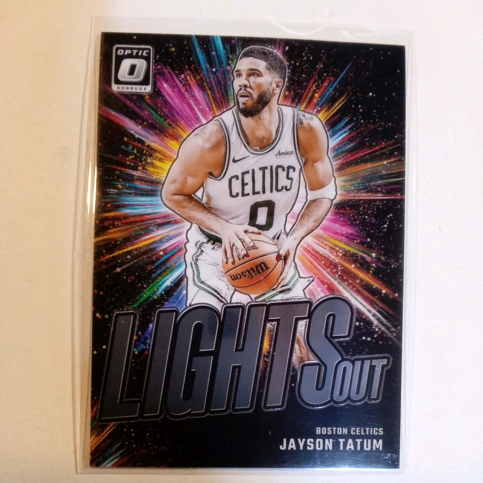 2024-25 Panini Donruss Optic – Lights Out Jayson Tatum #12 Prizm