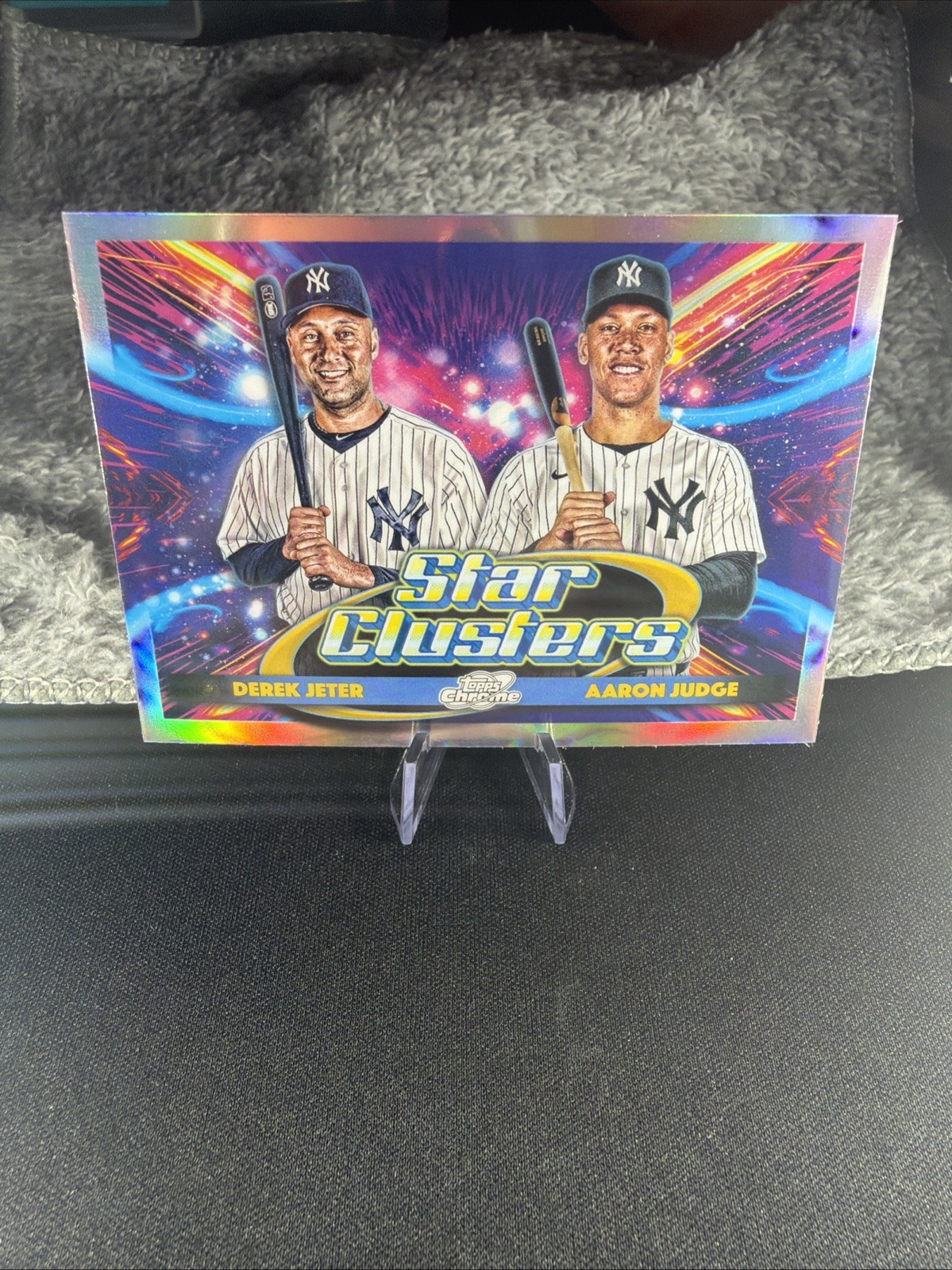 2025 Topps Cosmic Chrome – Star Clusters Derek Jeter, Aaron Judge #DSC-1