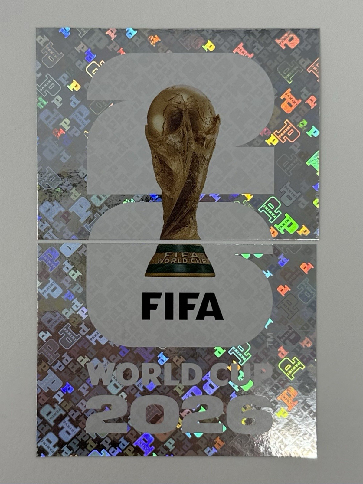 MINT 2026 PANINI FIFA WORLD CUP TROPHY FOIL STICKERS LOGO RARE FWC 1 FWC 2