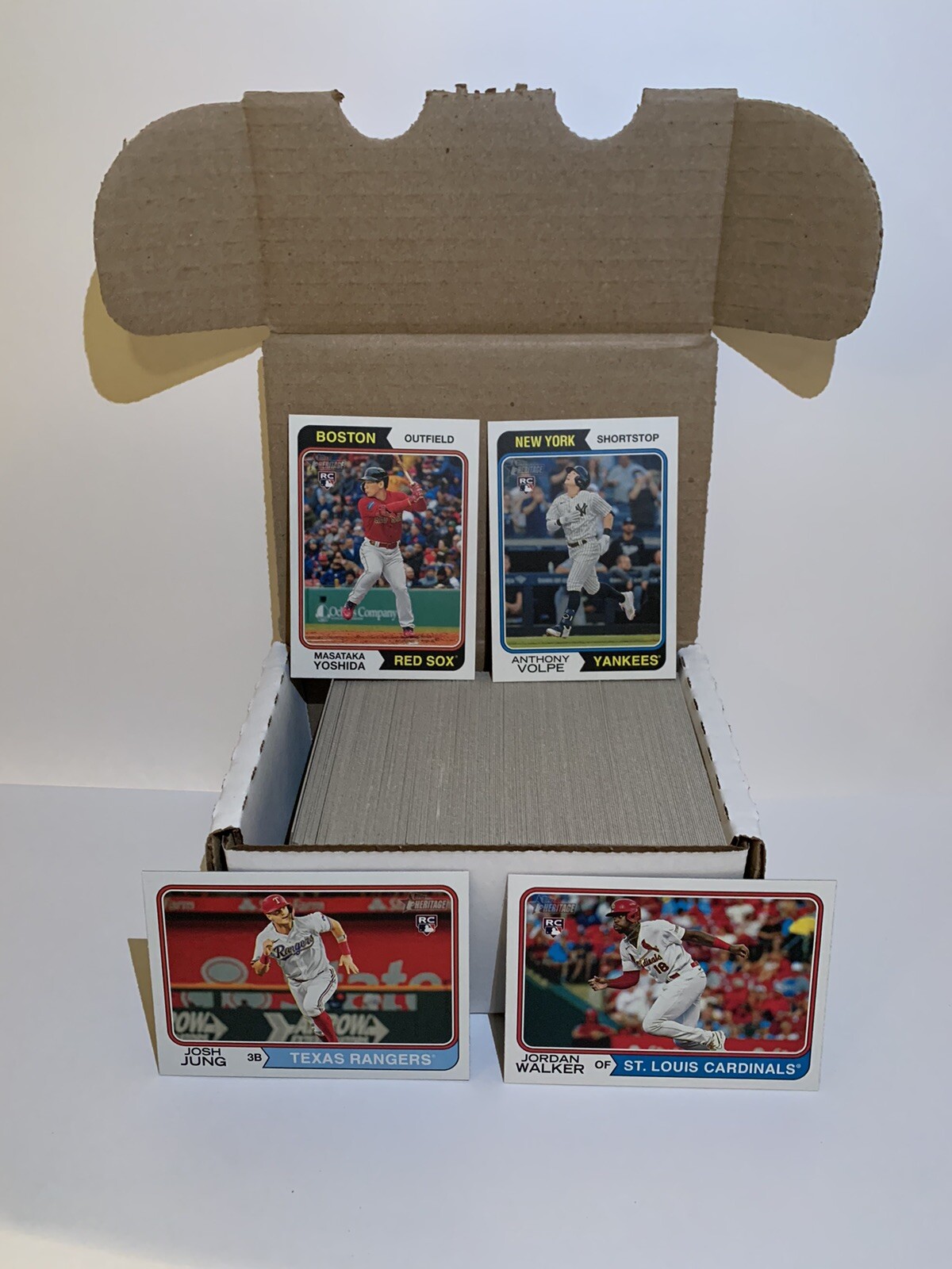 2023 Topps Heritage High Number Complete Base Set (501-700) ANTHONY VOLPE ROOKIE