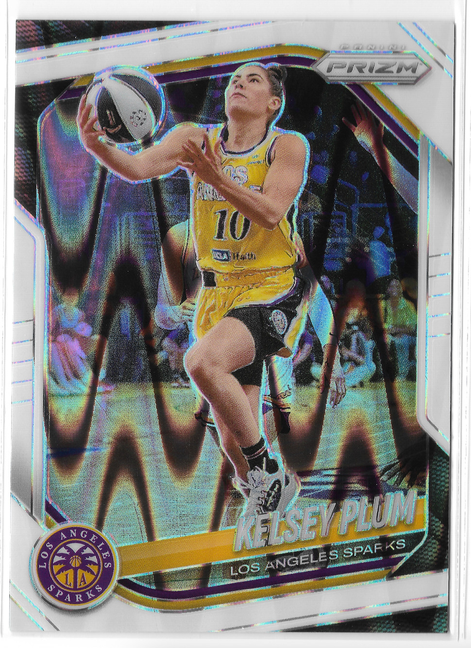 2025 Panini Prizm WNBA White Seismic #59 Kelsey Plum Los Angeles Sparks