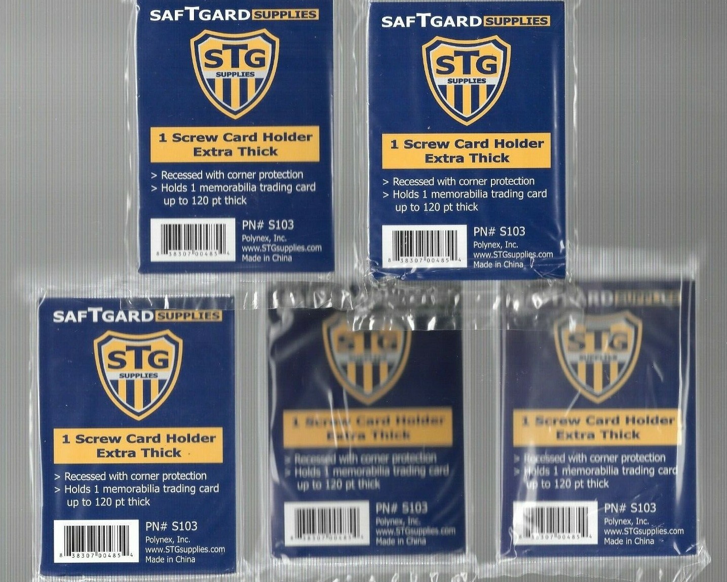 10 EXTRA THICK CARD 1 SCREW SCREWDOWN 120 PT MEMORABILIA GAME USED STG FREE SHIP