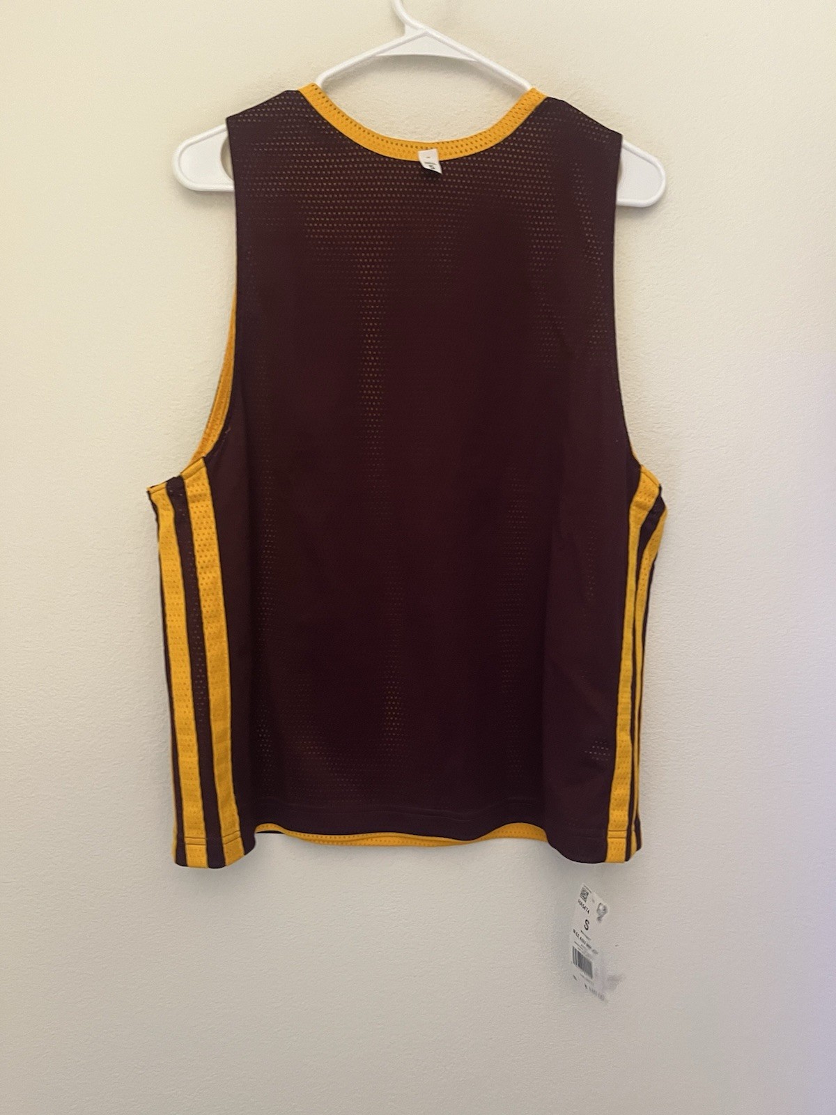 Arizona State University Adidas Eric Emanuel Reversible Basketball Jersey (S)NEW