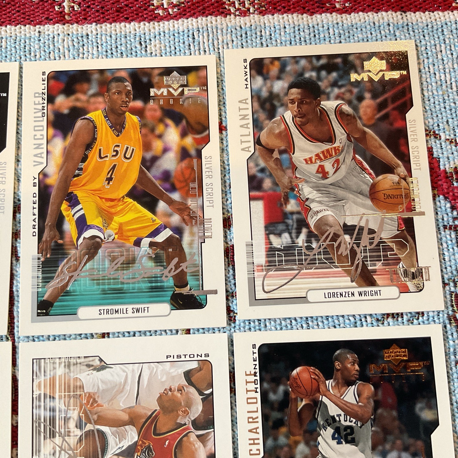1999-00 Upper Deck MVP SILVER SCRIPT AND REG Basketball Lot Of 12 SEE List.