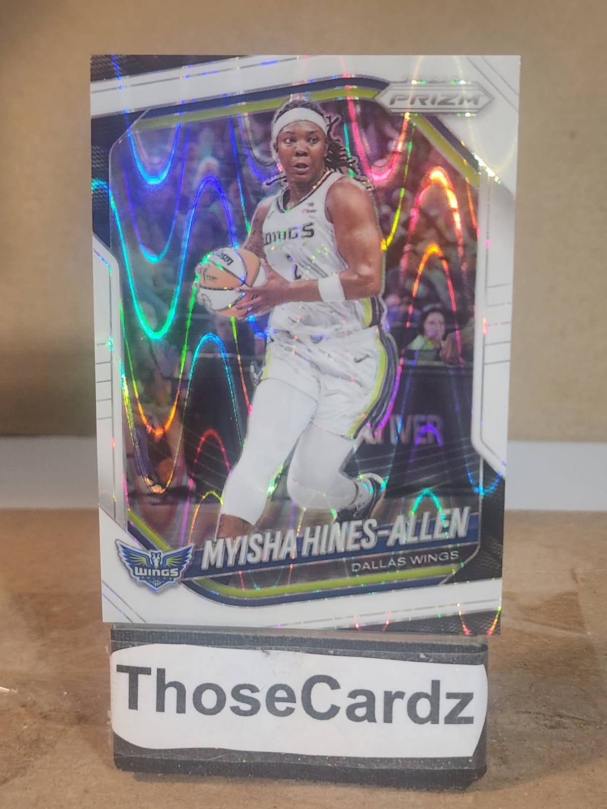 2025 Panini Prizm WNBA White Seismic Prizm #96 Myisha Hines-Allen