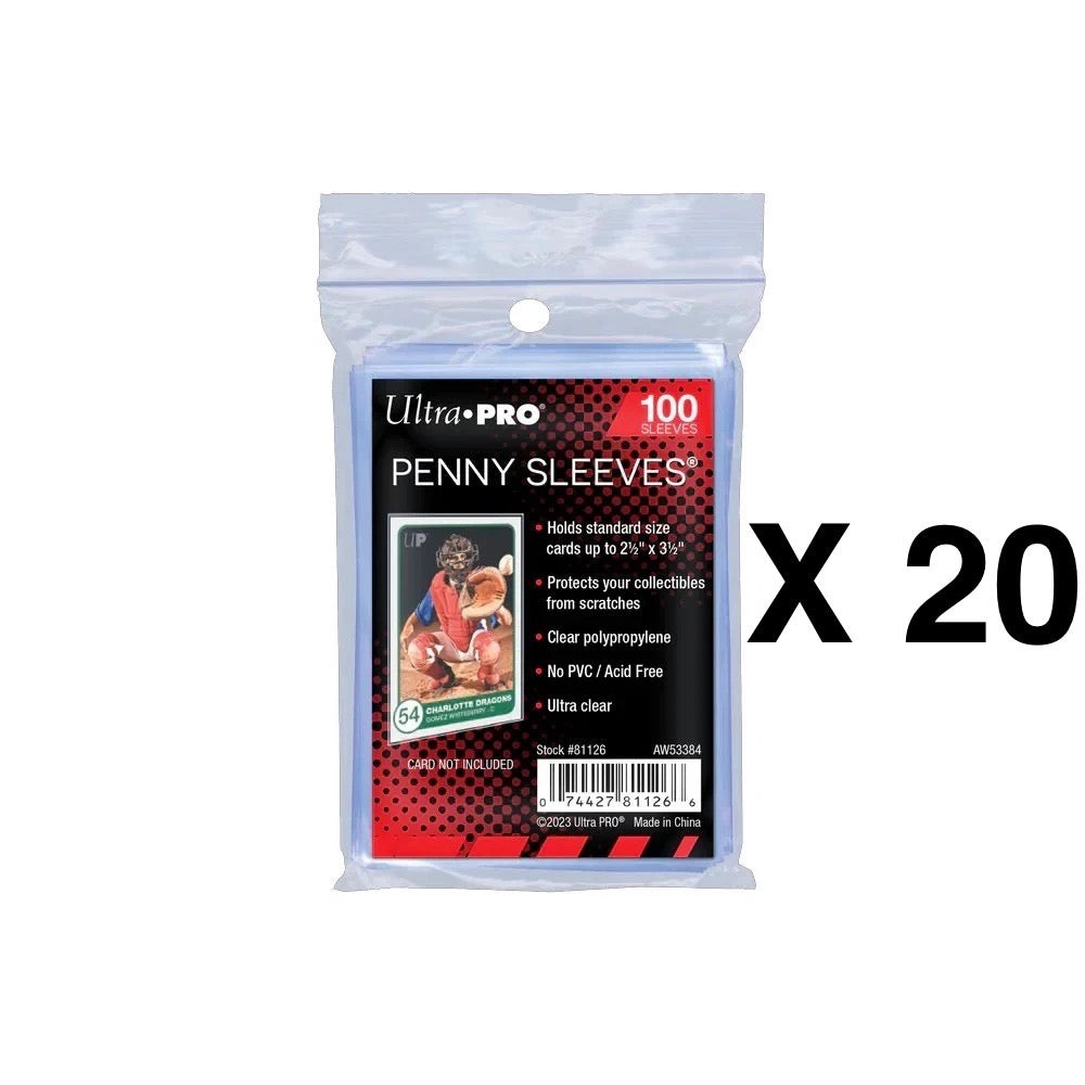 2000 Count Ultra PRO 2.5″ x 3.5″ Penny Sleeves Standard – Pokemon, Magic, Sports