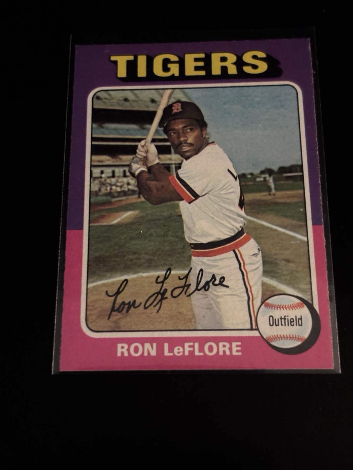 1975 Topps #628 Ron LeFlore Tigers NEAR MINT PWE