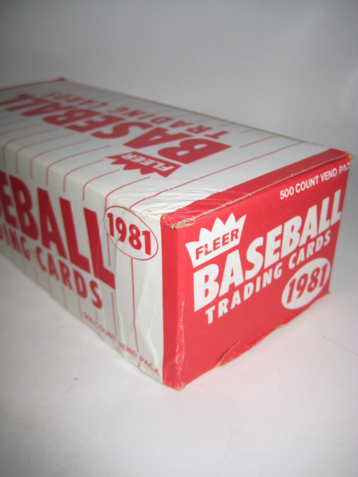1981 FLEER BASEBALL VENDING BOXES 1-4, 500 COUNT EACH- RARE FREE SHIPPING!
