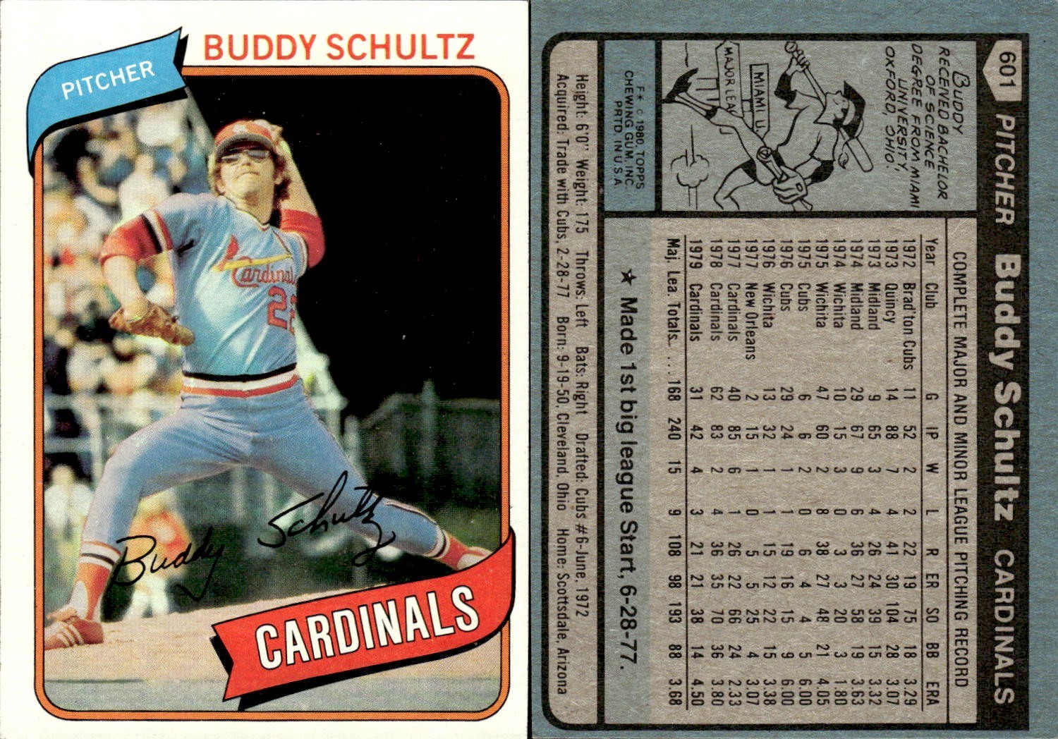 1980 Topps Baseball Complete Your Set #601-726 You Pick!