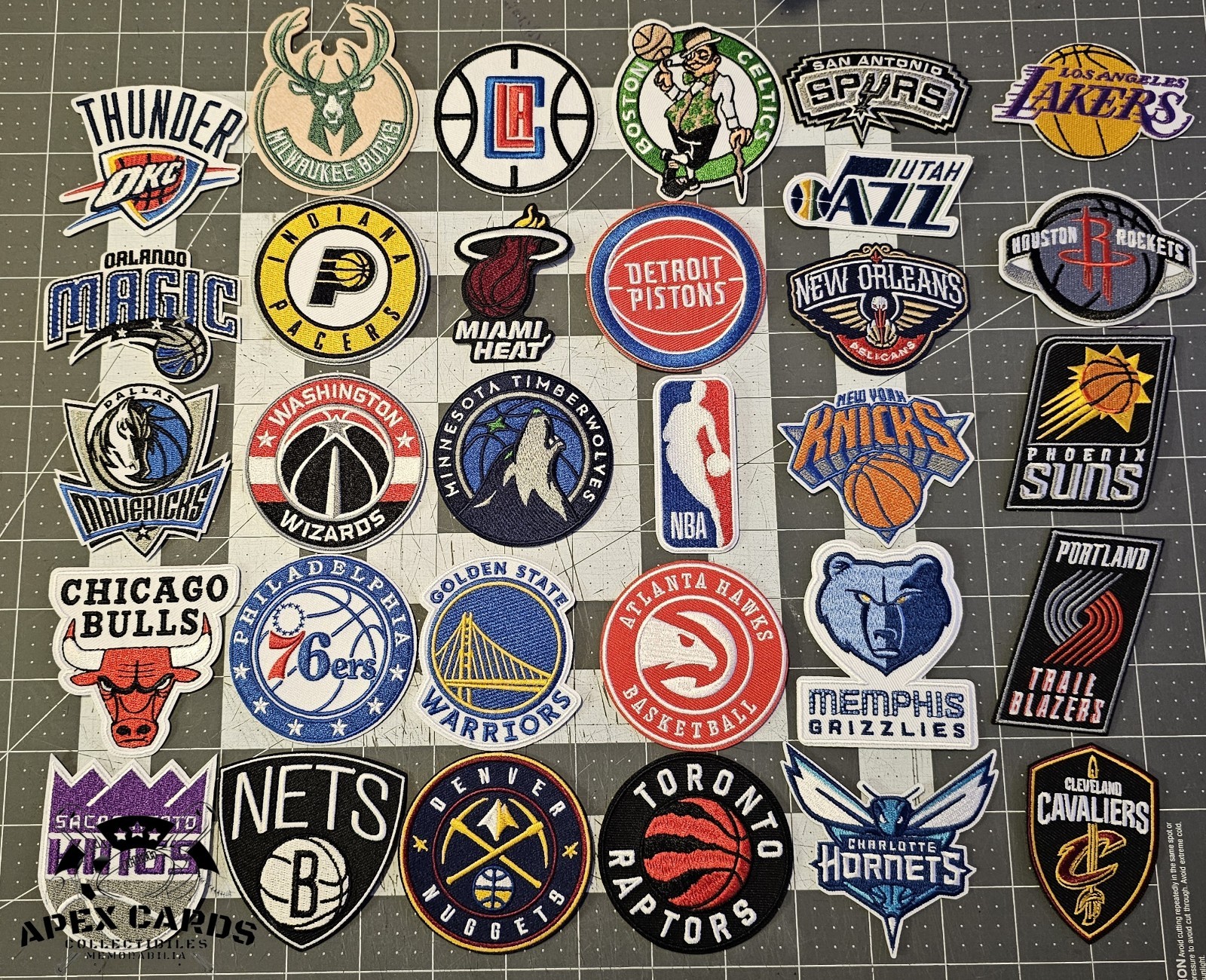 NBA Team Patch Embroidered Iron On