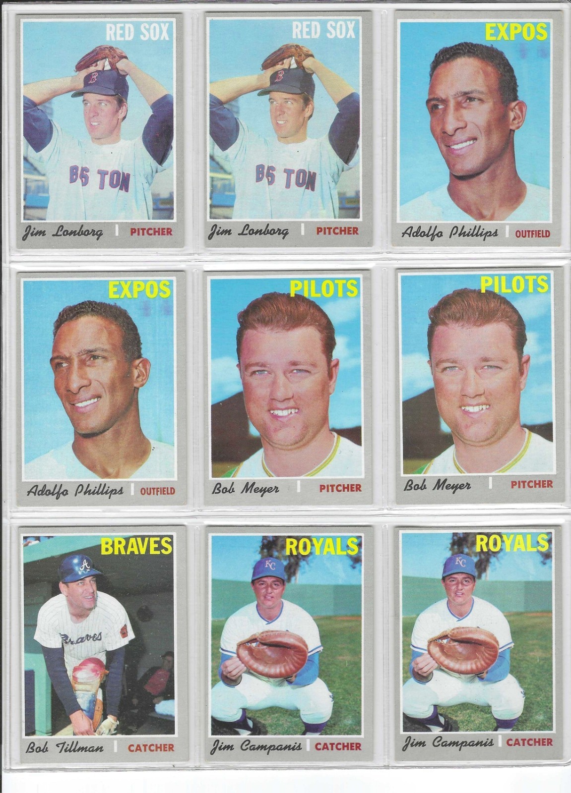 1970 TOPPS BASEBALL CARD HIGH NUMBER SINGLES (634-720)