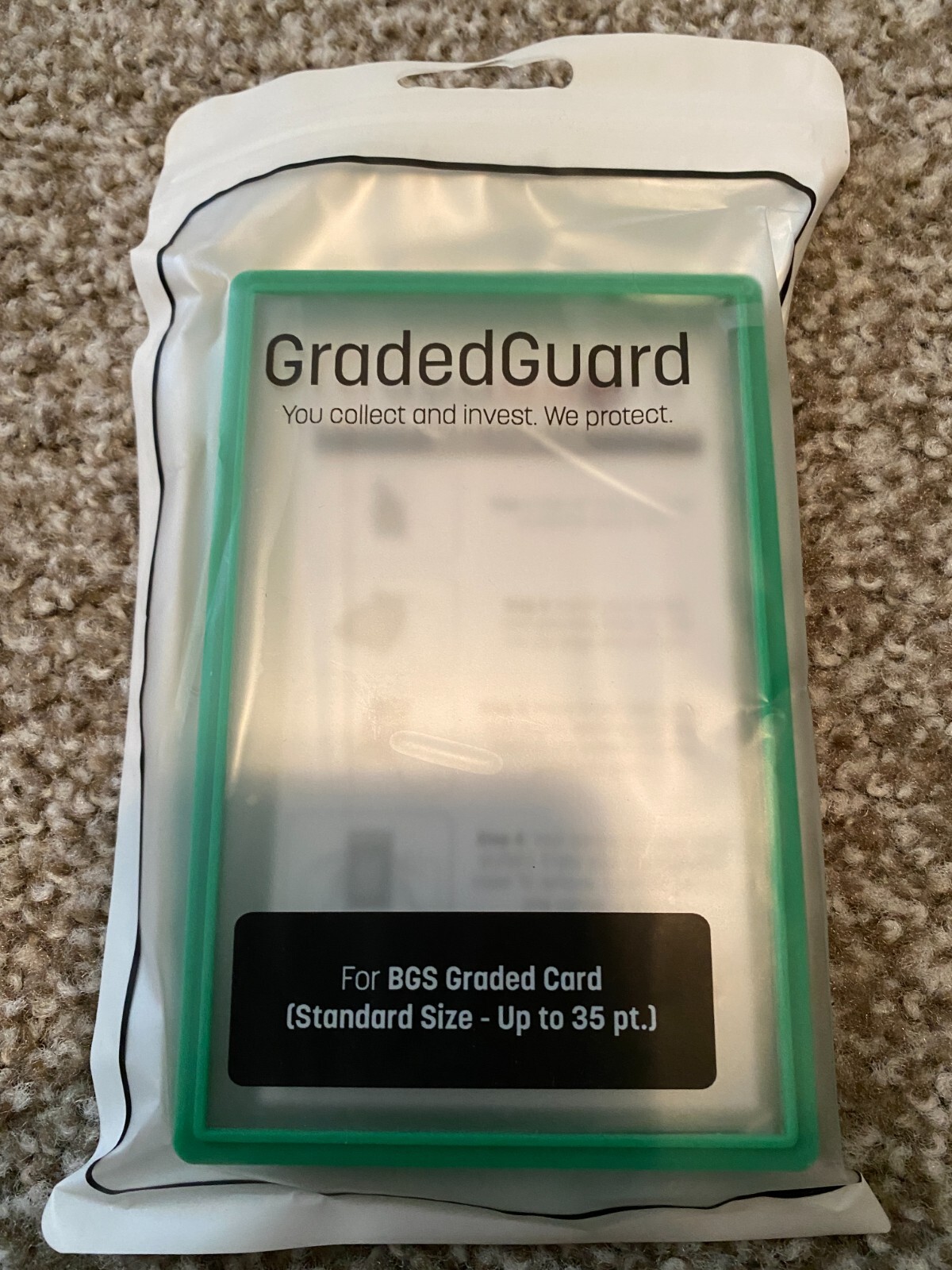 GradedGuard Graded Card Protective Case for BGS Standard – Up to 35 pt. Green