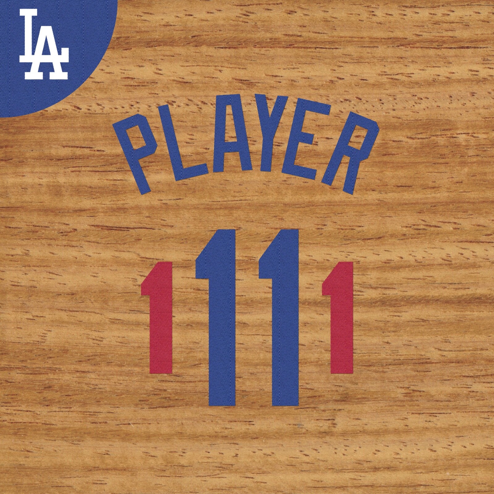 LA DODGERS HOME/ROAD JERSEY LETTERING AND NUMBERING KIT (2011-2020)