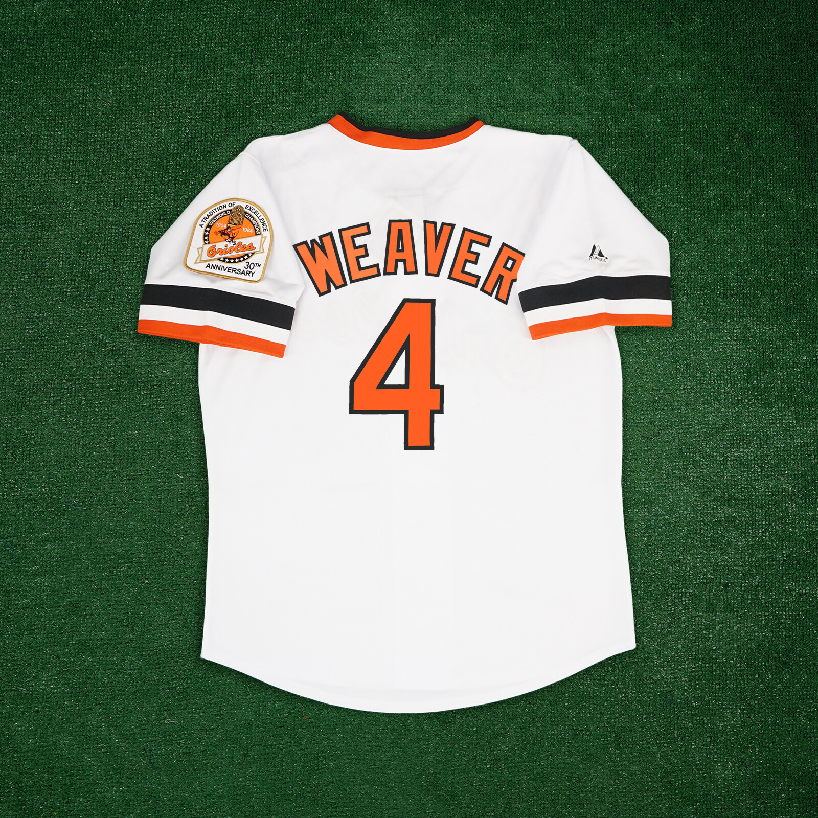 Earl Weaver 1984 Baltimore Orioles Men’s Cooperstown 30th Home White Jersey