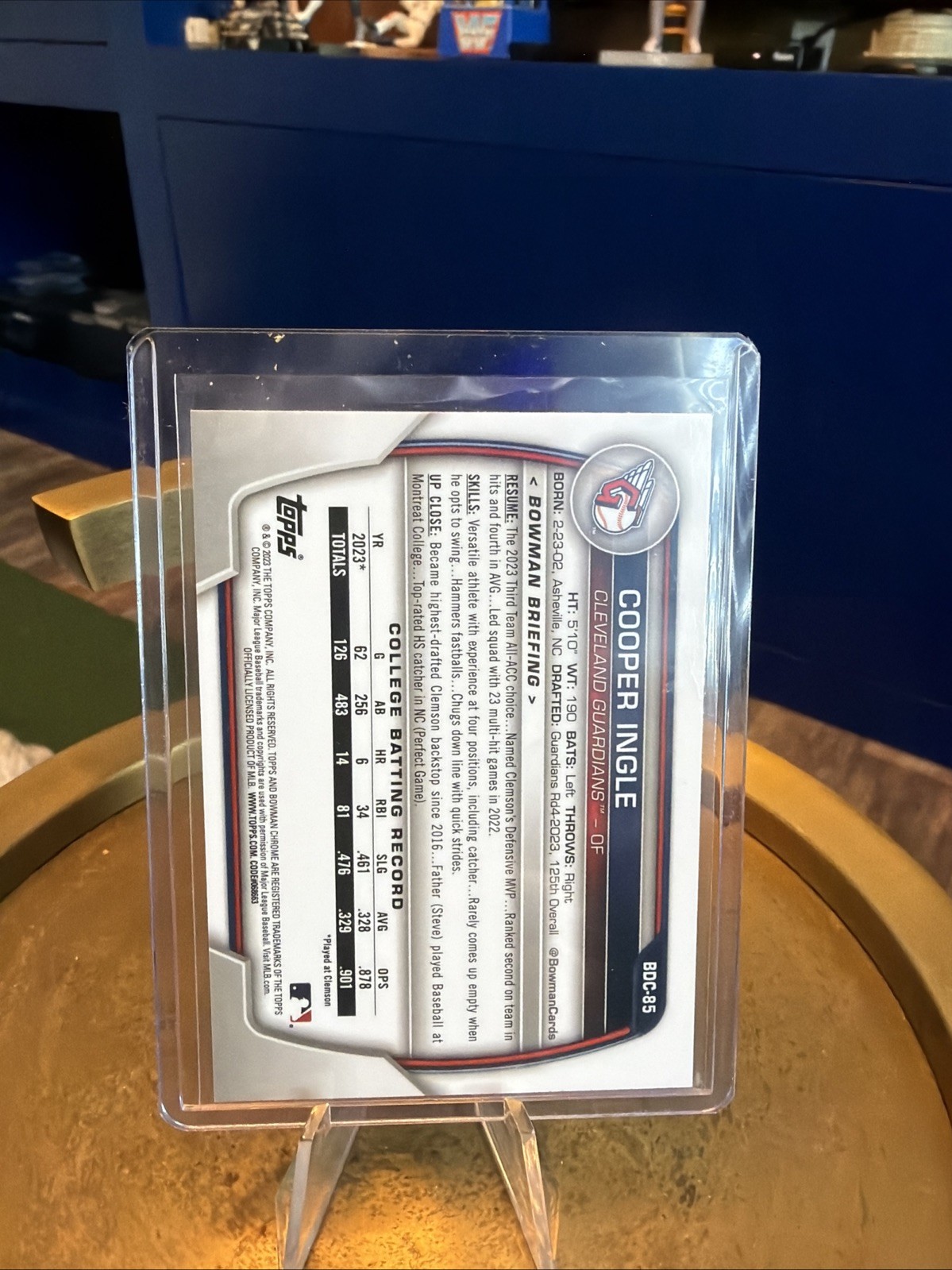 2023 1st Bowman Draft AQUA Wave Refractor RC Cooper Ingle #BDC-85! Rookie! /125