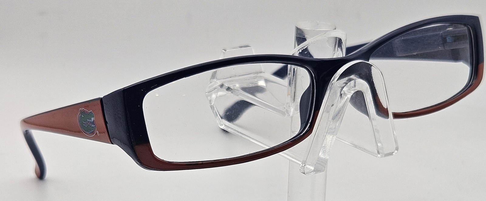 Florida Gators Eyeglasses Frame Blue Orange Logo Womens Rectangular E4