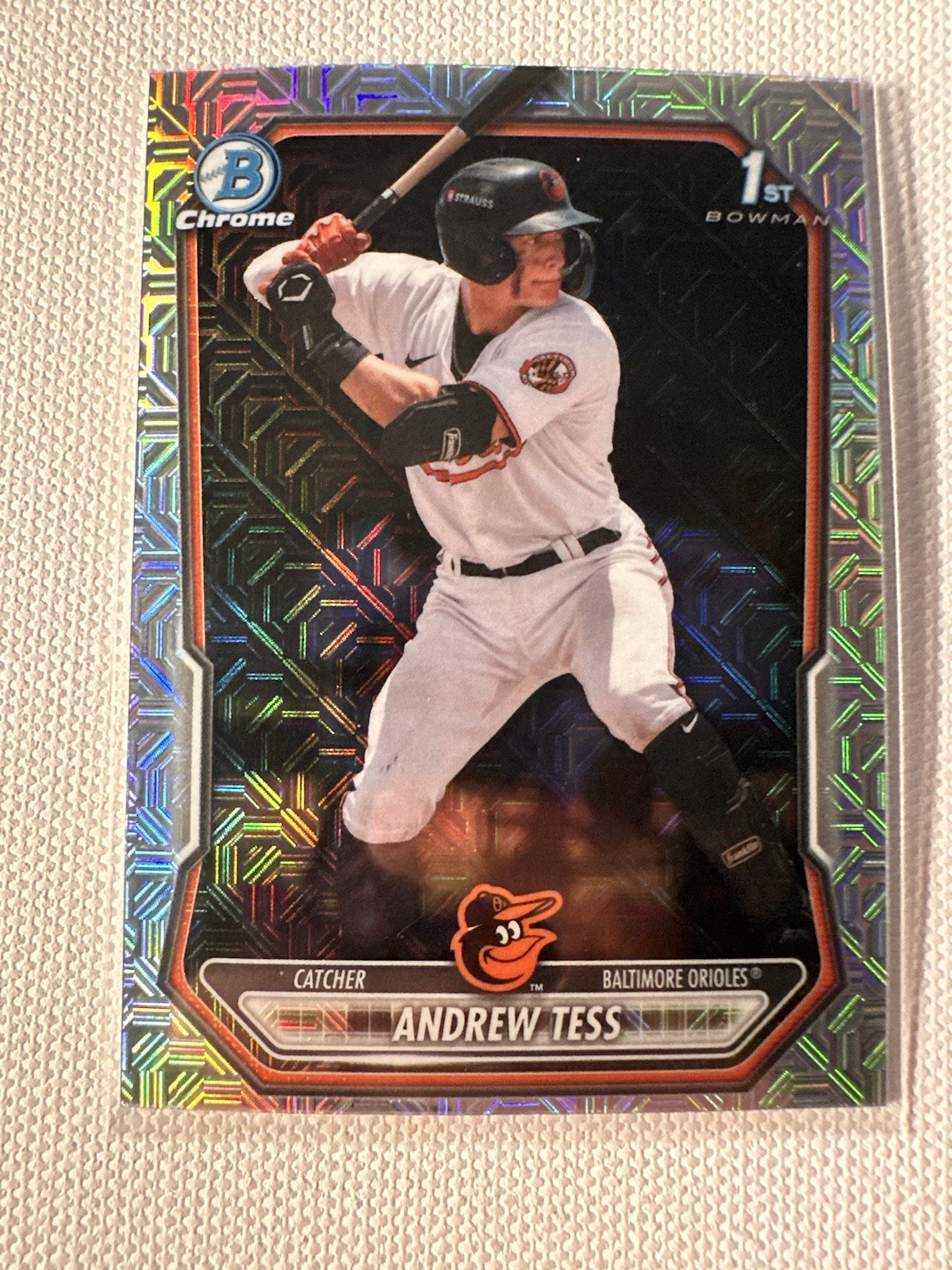 2026 Topps Bowman Chrome Andrew Tess Mojo Refractor BCP-90