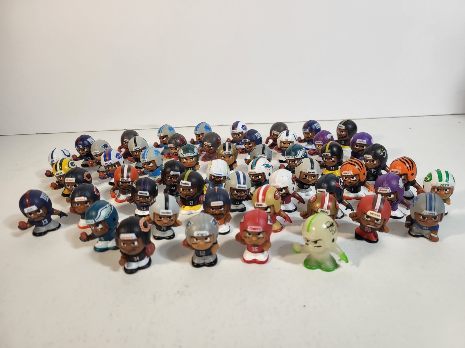 Lot Of 54 NFL TeenyMates Various Teams And Players plus Glow In The Dark Player