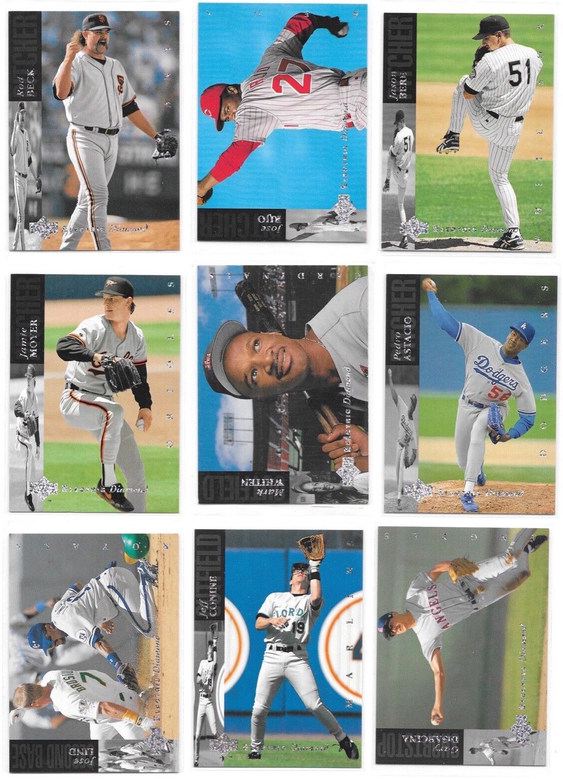 1994 Upper Deck Electric Diamond Baseball Trading Cards Choose #s 15-550 / bx