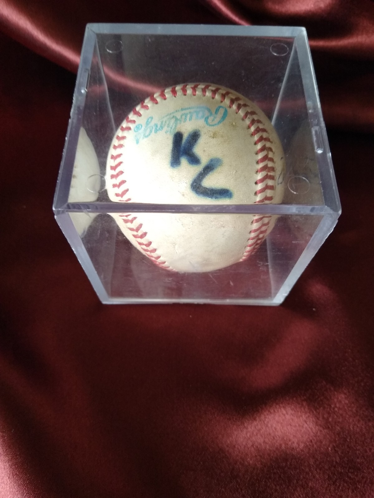 Early 2000s Kane County Cougars Autographed Game Used Baseball Unknown Players