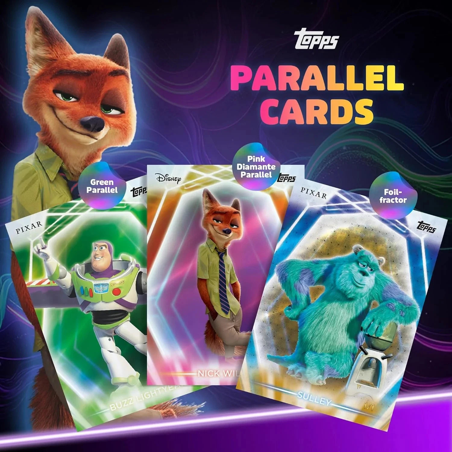 2026 Topps Disney Neon – Blaster Box (35 Cards)