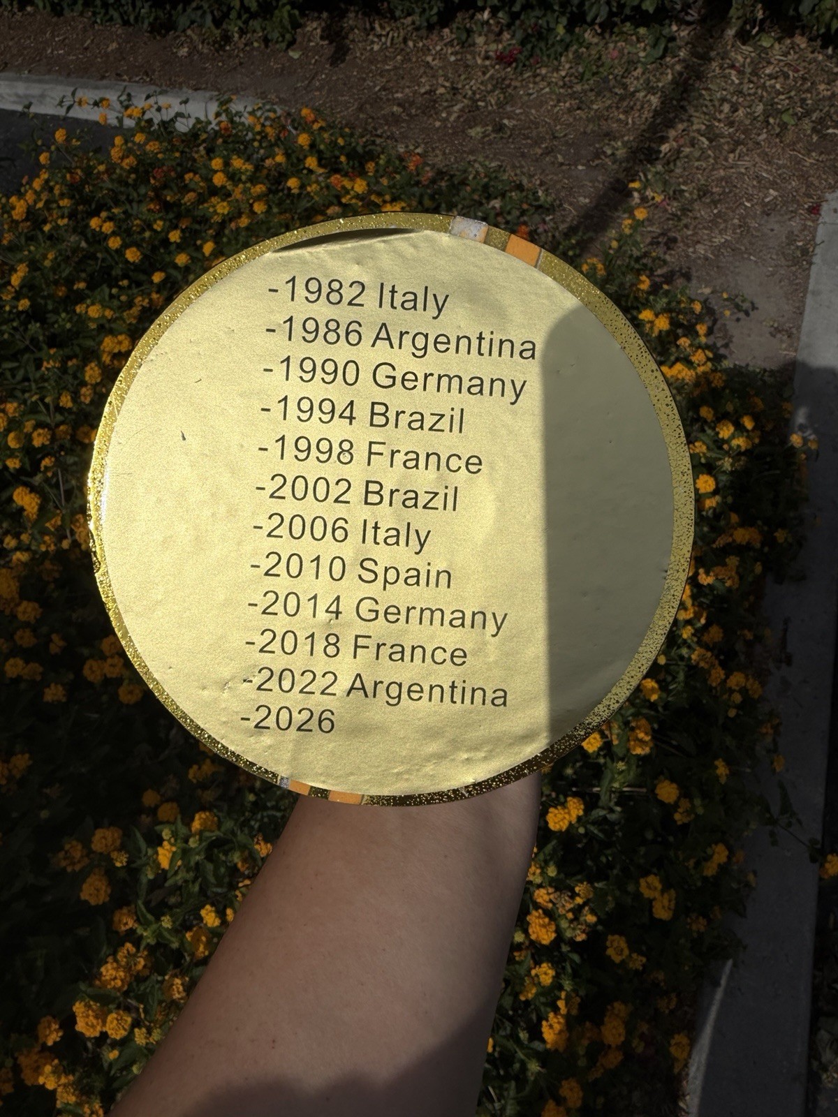 1:1 World Cup Trophy Replica 36cm 14.2in Solid Heavy 8LB Gold Display Award