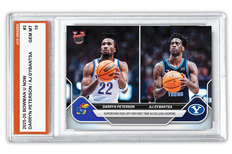 Darryn Peterson / AJ Dybantsa 2025-26 Bowman U Now #65 Graded Gem Mint 10
