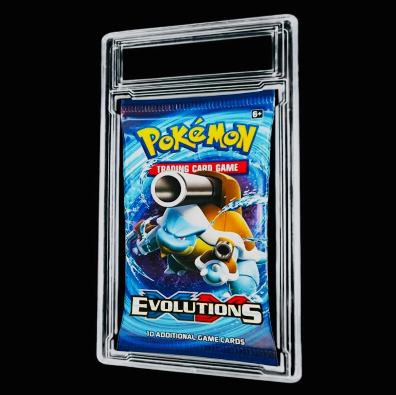 Empty Booster Pack Slab for Grading & Protection of Sealed Sports Trading Cards