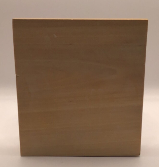 Acrylic baseball holder display with wood base stand