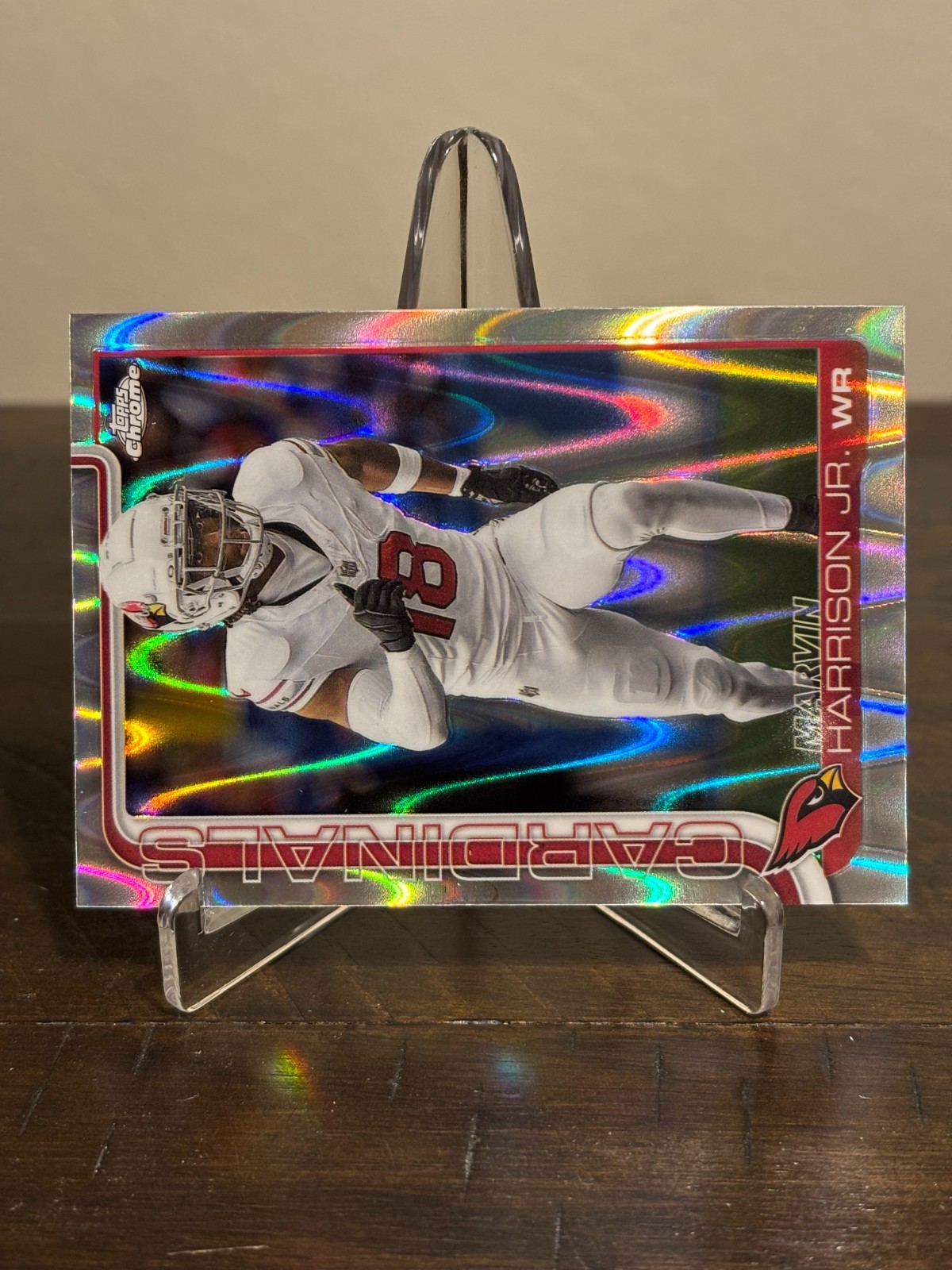 2025 Topps Chrome – Marvin Harrison Jr. #1 RayWave Refractor