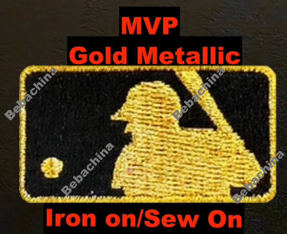 Gold Metallic MVP Style MLB Jersey Neck LOGO Ohtani 2025 Judge jersey patch