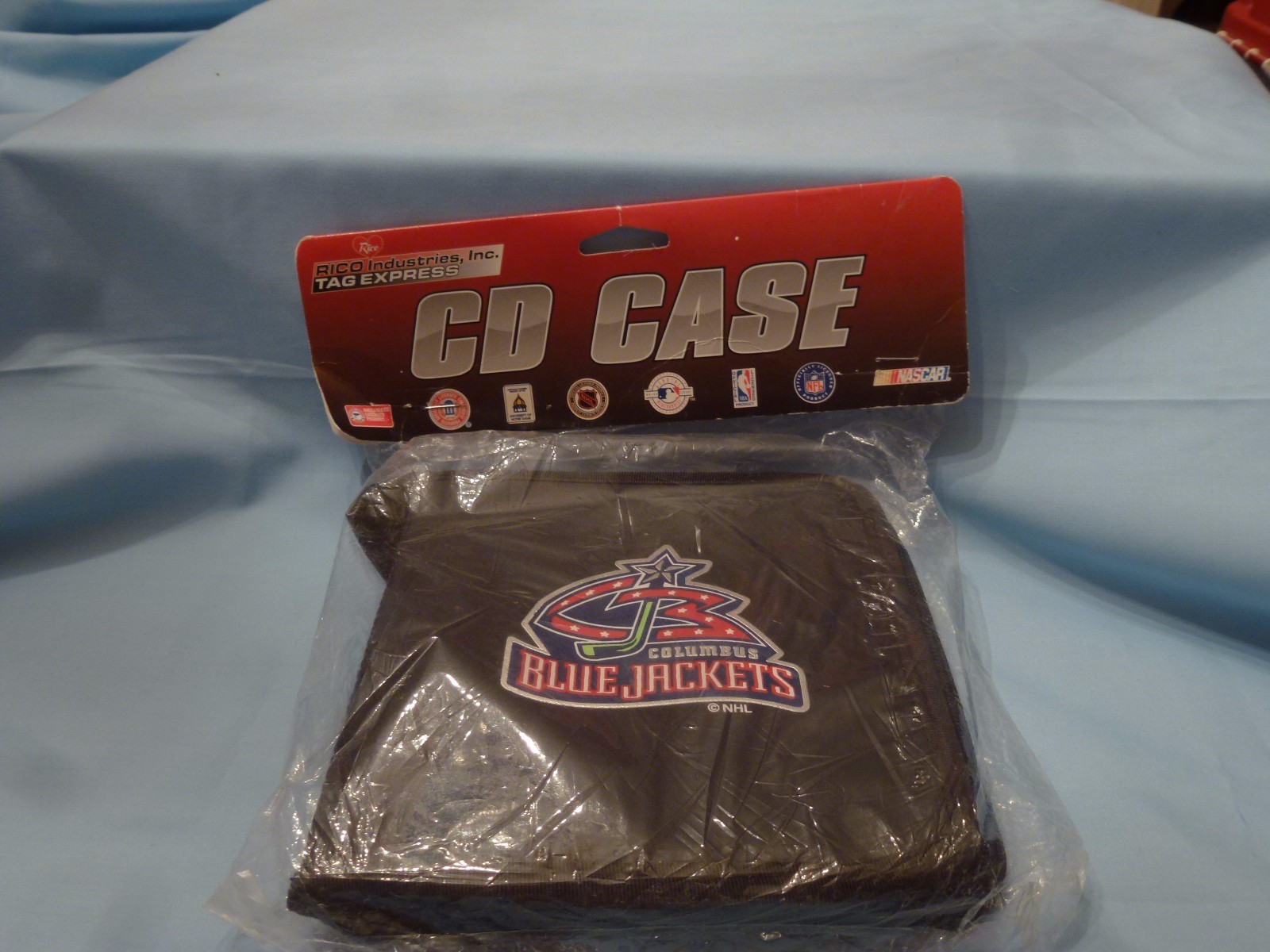 COLUMBUS BLUE JACKETS Nylon Compact Disc CD/DVD Case NIP “Original Primary Logo”